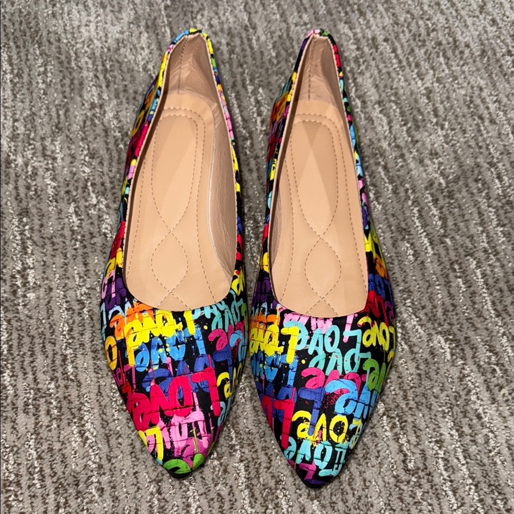 Graffiti Women's Flats size 42 (fits small)